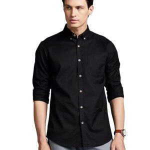 symbol premium men's stylish solid all day fresh buttondown casual shirt regular fit | plain | full sleeve | cotton semi formal wear (available in plus sizes)